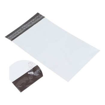 100 Sacos Envelope Plástico De Segurança Saco Branco 35x50